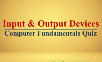 mcq quiz output and input devices
