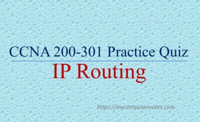 ccna practice quiz ip routing