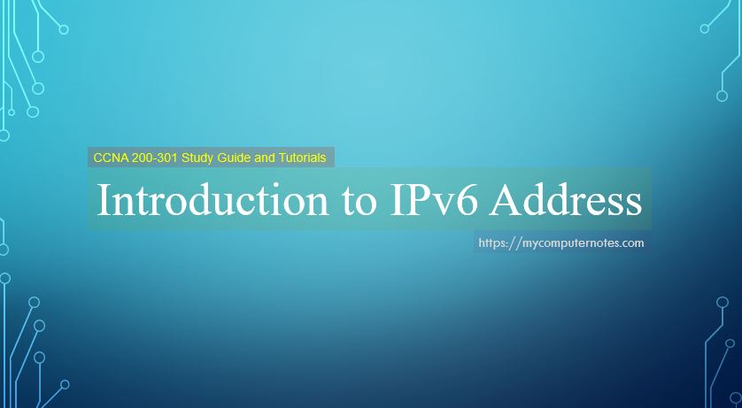 introduction to ipv6 address