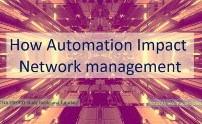how automation Impact network managment