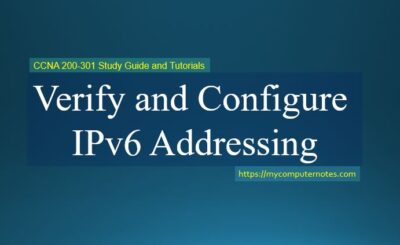 verify and configure ipv6 address