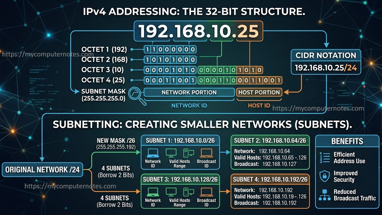 IPv4 addressing and subnetting