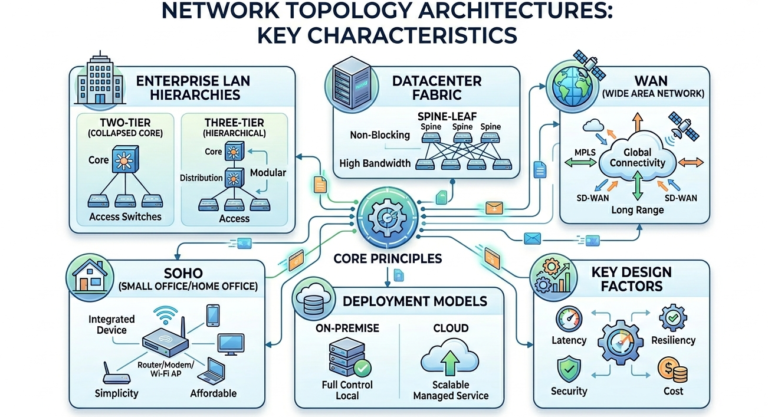 characteristics of network topology architectures