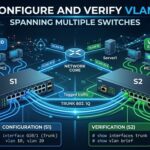 configure and verify VLAN spanning multiple swithces